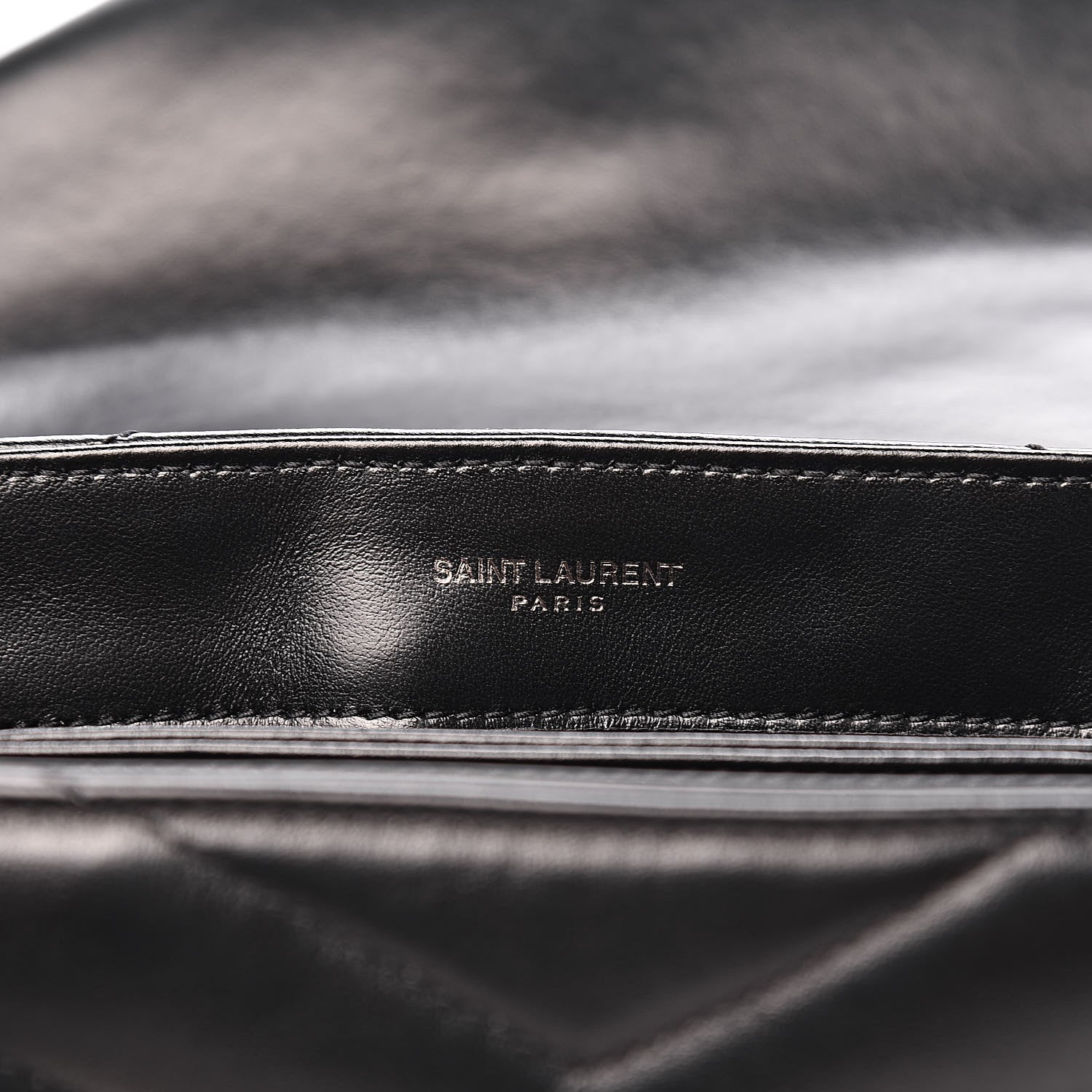 Saint Laurent Calfskin Y Quilted Monogram Toy Loulou Crossbody Bag Black 6 of 11