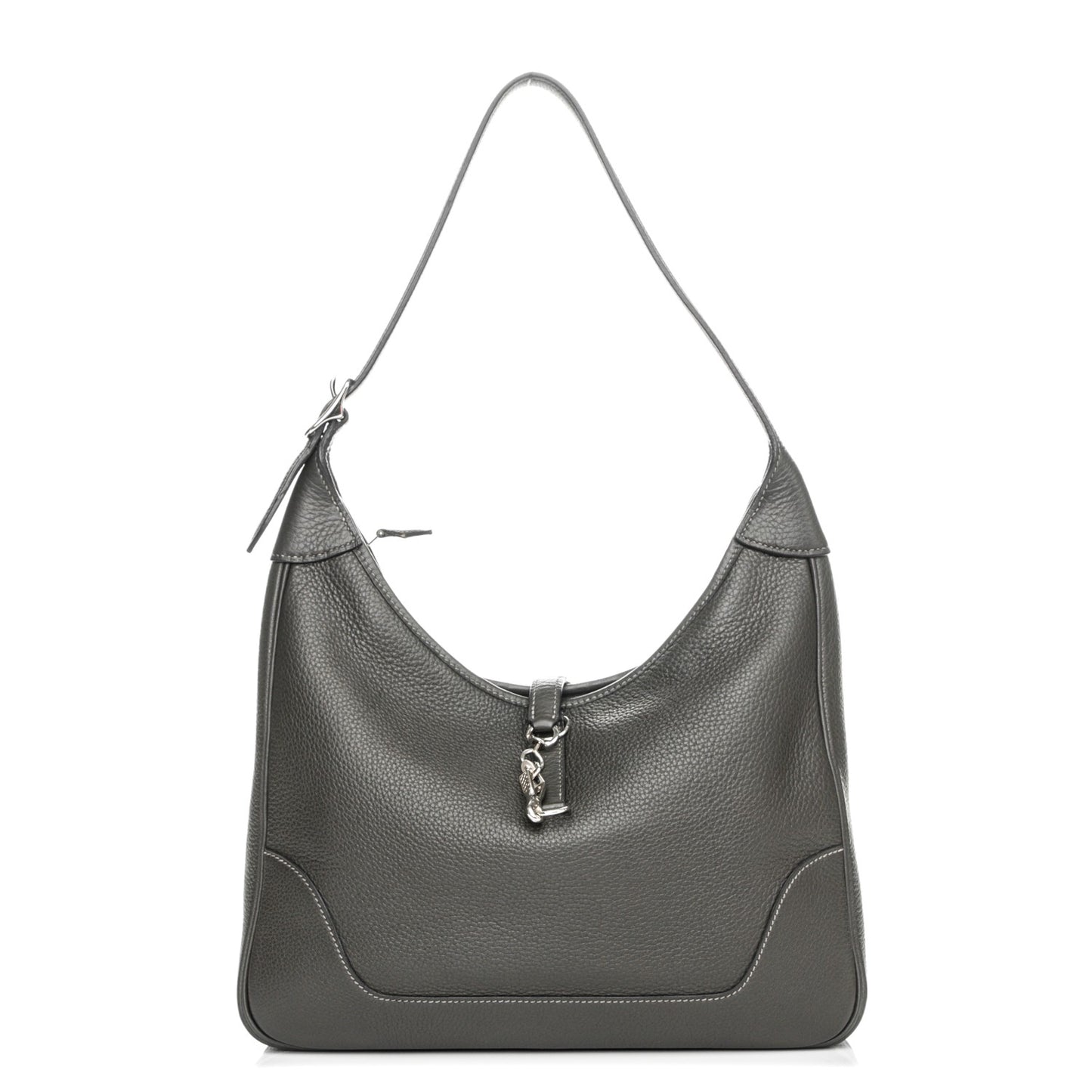 Taurillon Clemence Trim II 35 Shoulder Bag Graphite