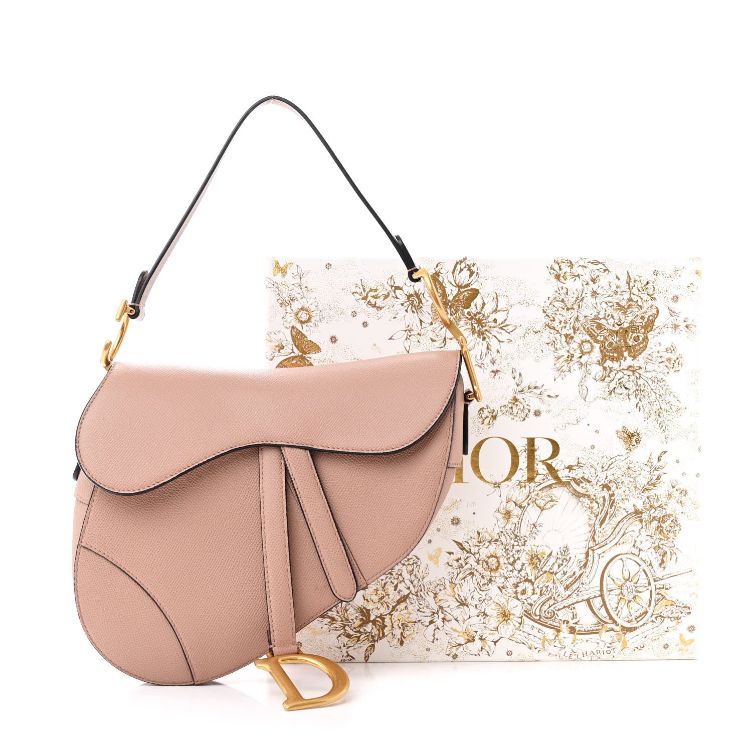 Christian Dior Grained Calfskin Saddle Bag Fard 16 of 16