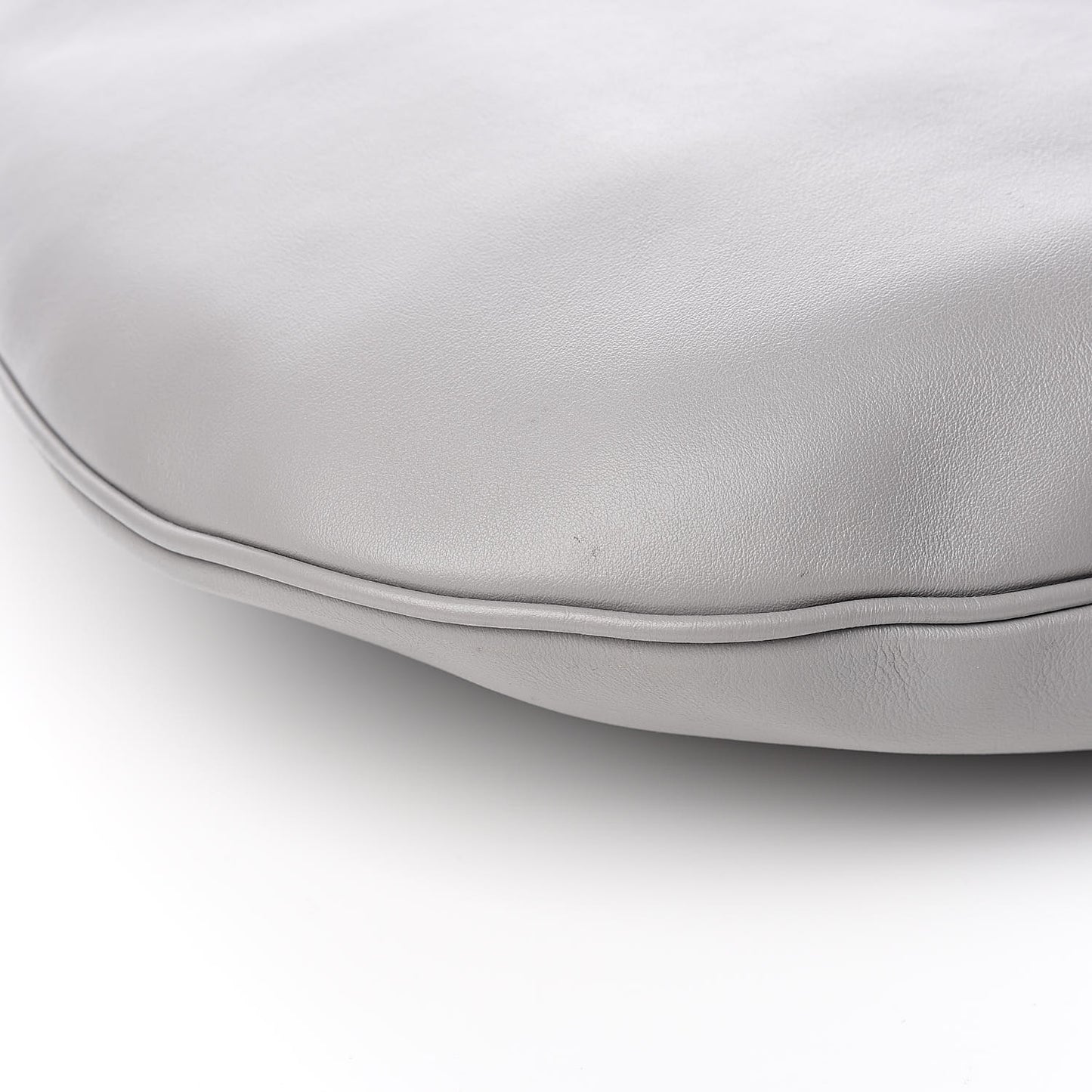 Calfskin Medium Infinity Hobo Bag Pearl Grey
