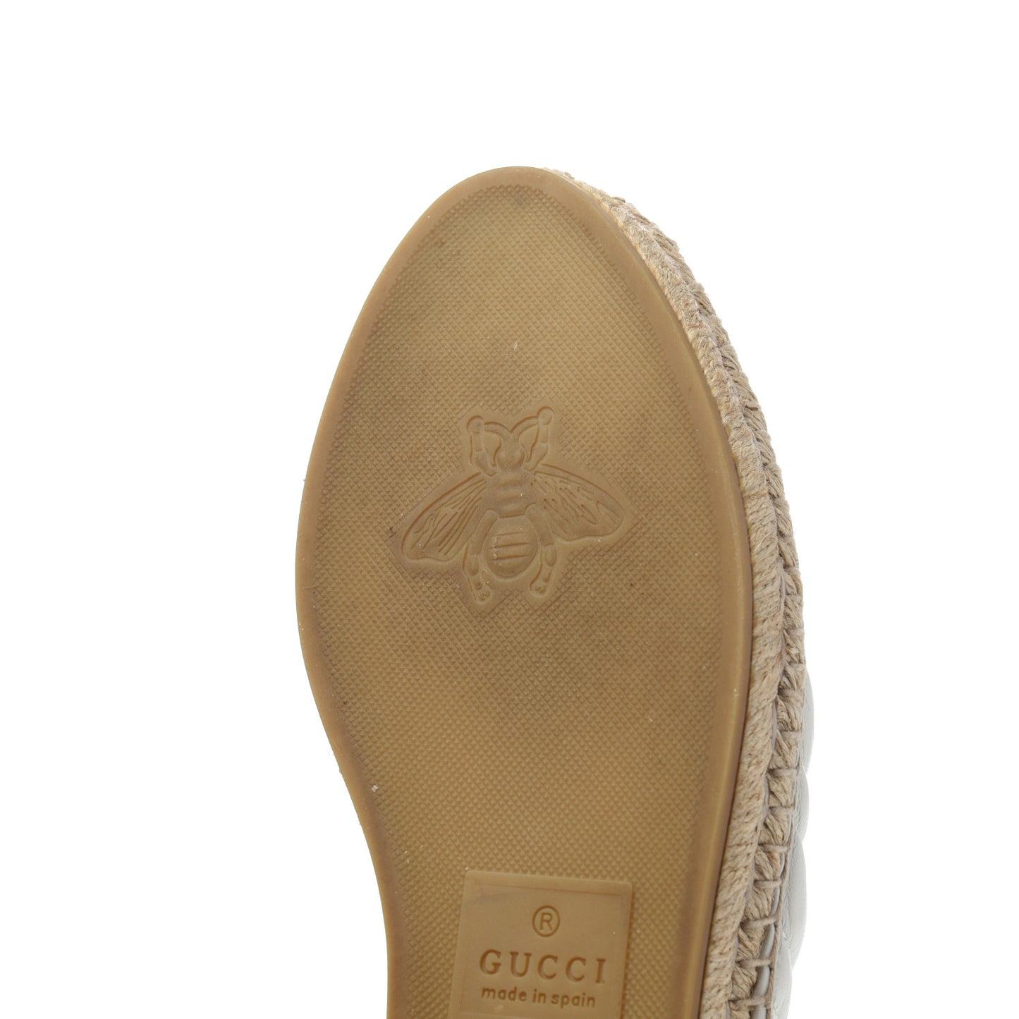Nappa Matelasse GG Marmont Espadrille Slippers 39 Great White