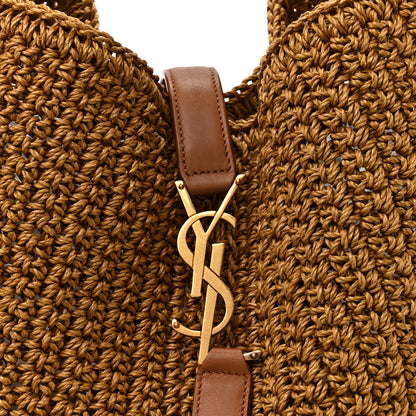 Saint Laurent Raffia Le 5 A 7 Bea Tote 9 of 12