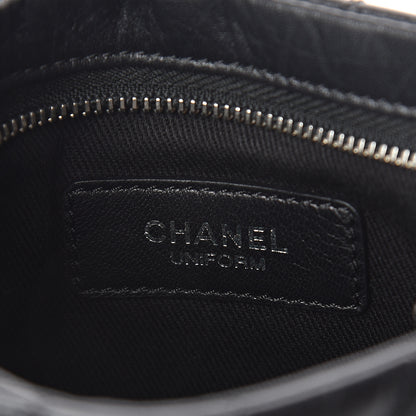 Chanel Aged Calfskin Quilted Crossbody Bag Black 5 of 9