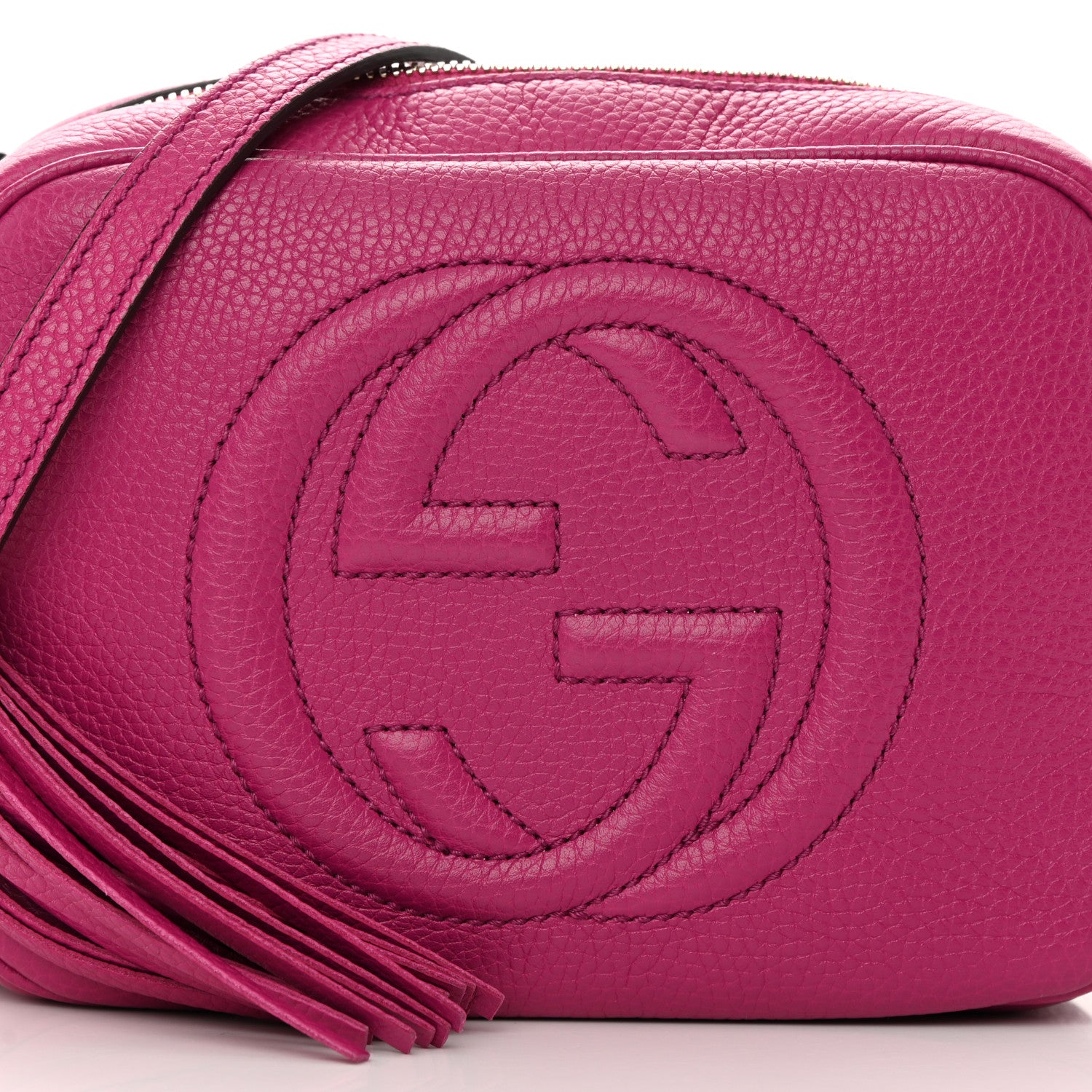 Gucci Cellarius Calfskin Small Soho Disco Bag Bright Bouganville 8 of 12