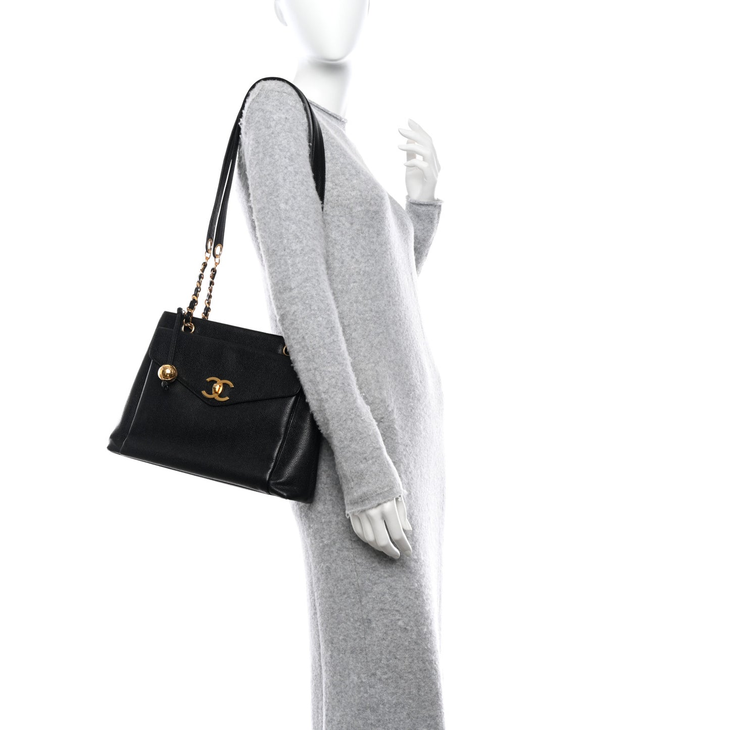 Caviar CC Shopper Tote Black