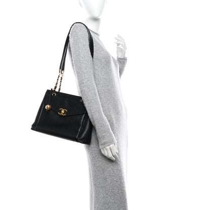 Chanel Caviar CC Shopper Tote Black 2 of 14