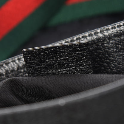 Gucci Monogram Web Medium Double Pocket Messenger Bag Black 7 of 10
