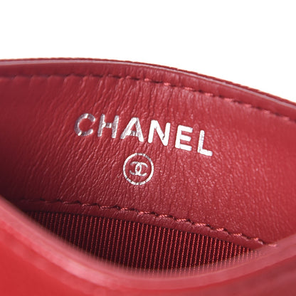 Chanel Caviar Quilted Card Holder Dark Red 6 of 9