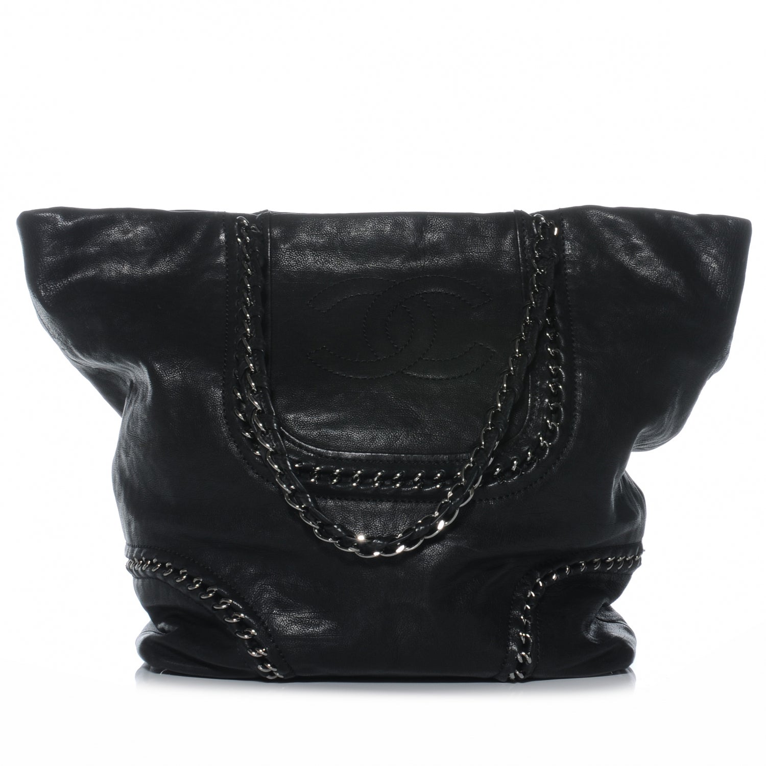 Chanel Calfskin Luxe Ligne Tote Black 1 of 7