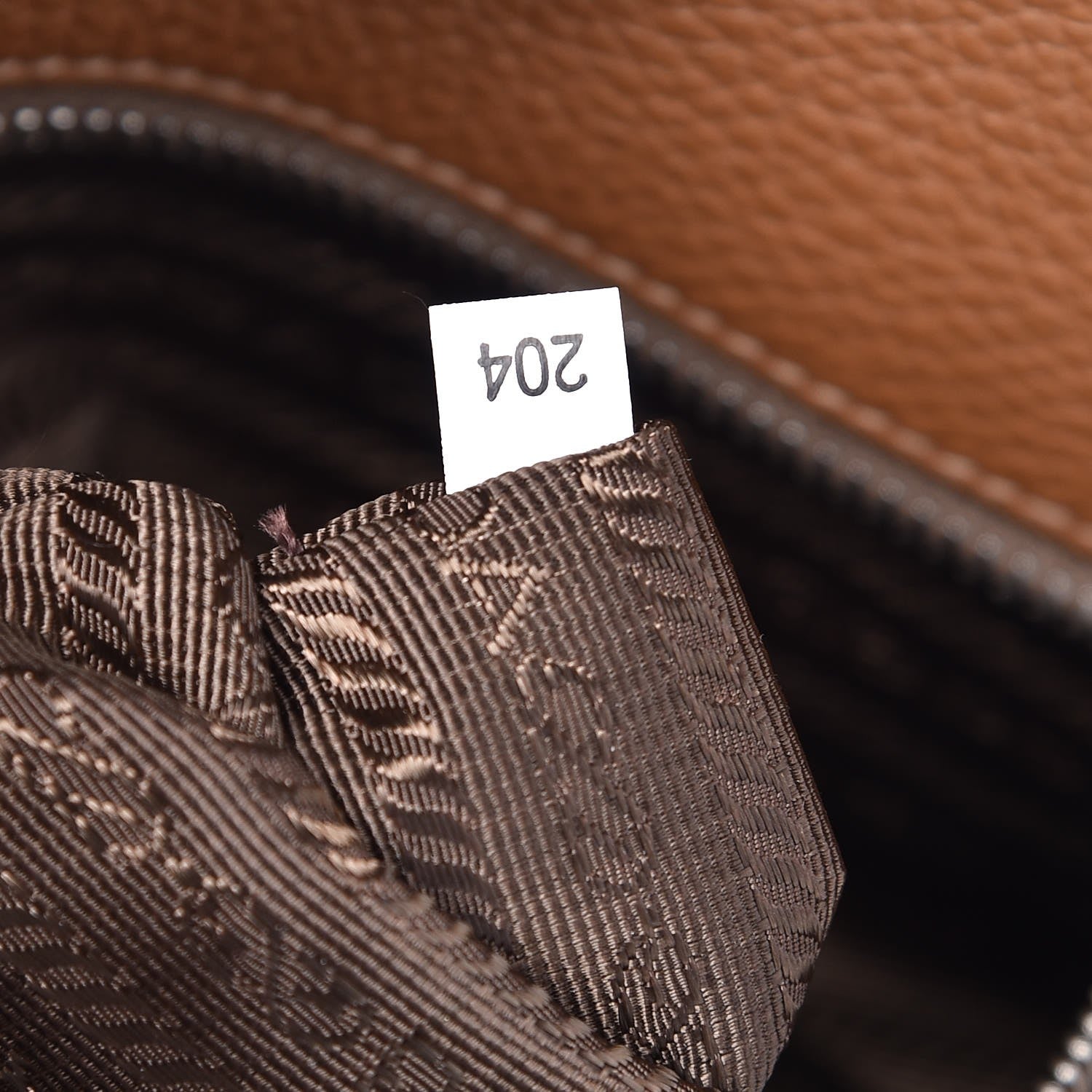 Prada Vitello Daino Shopping Tote Cannella 9 of 9