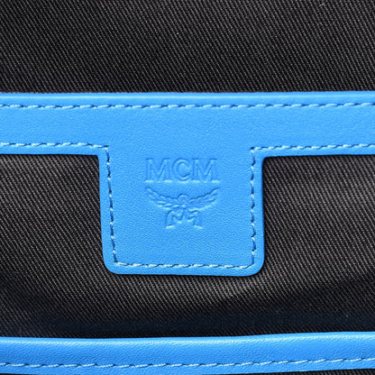 MCM Visetos Medium Stark Move Colorblock Backpack White Blue 7 of 10