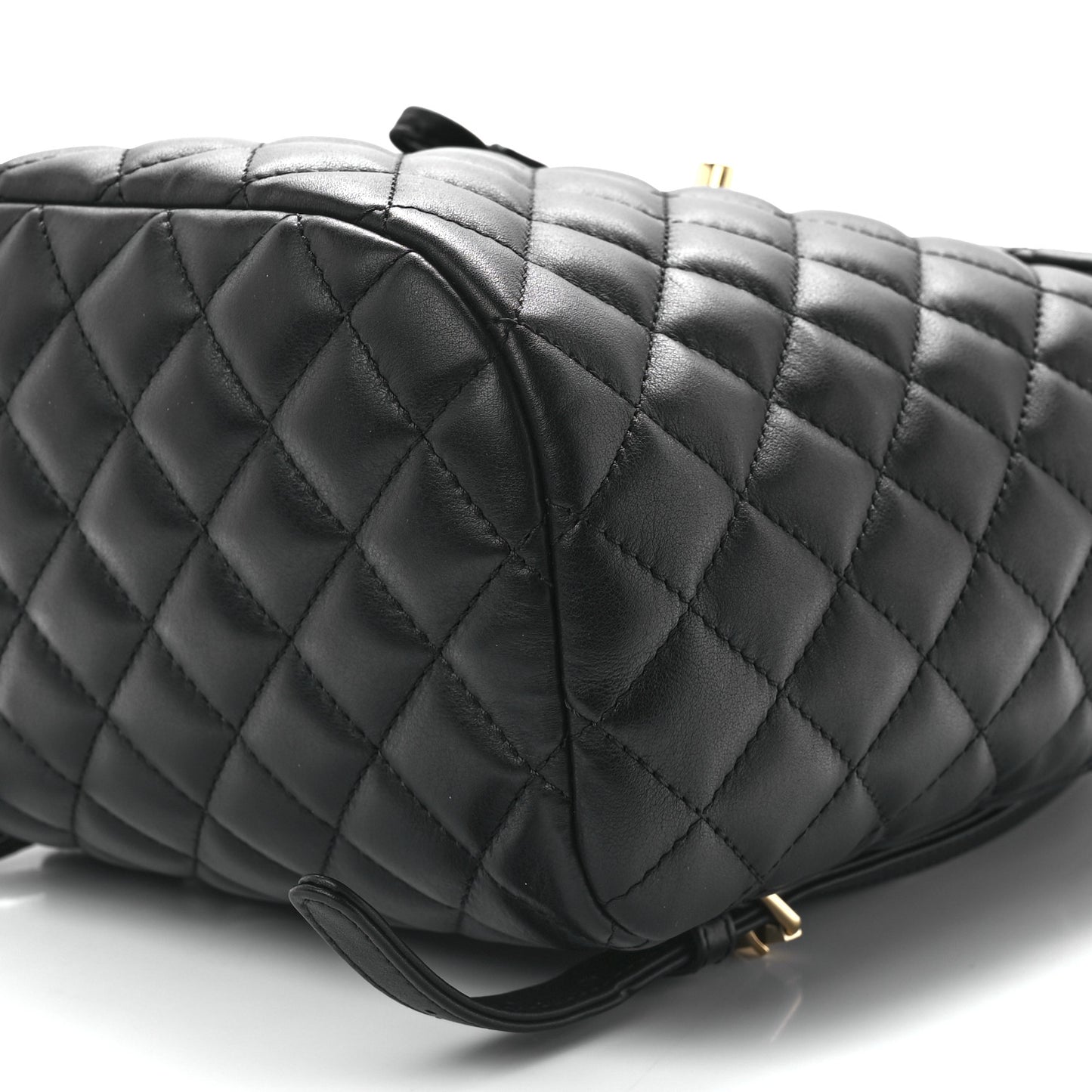 Lambskin Quilted Small Urban Spirit Backpack Black
