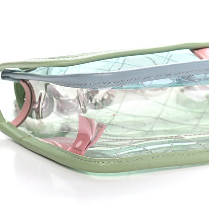 Chanel Lambskin PVC Quilted Medium Coco Splash Flap Blue Green 8 of 9