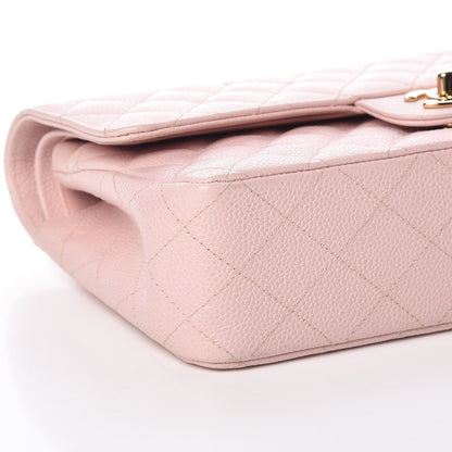 Chanel Caviar Quilted Medium Double Flap Pink 5 of 9