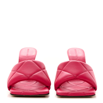 Bottega Veneta Nappa Quilted Rubber Lido Mule Sandals 37 Lollipop 2 of 7