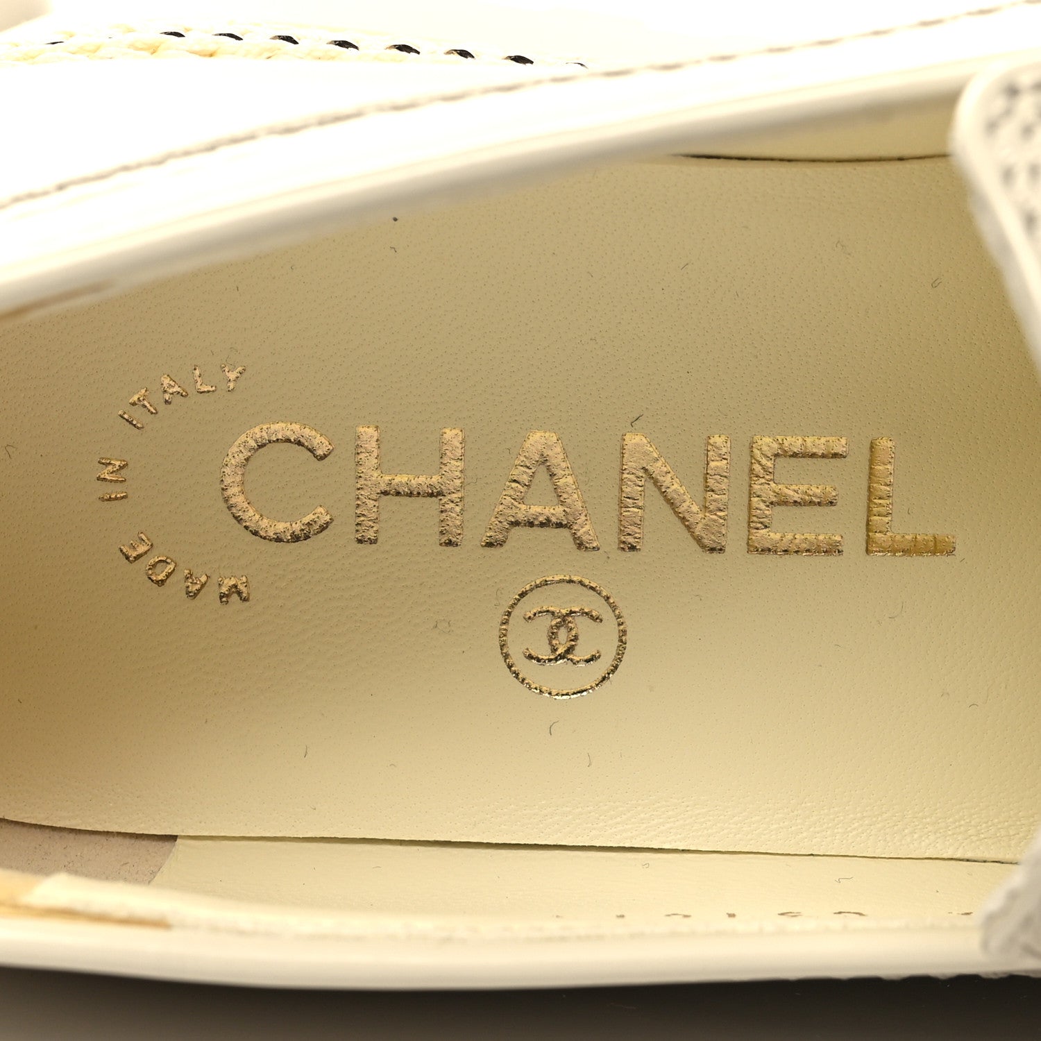 Chanel Shiny Calfskin Lace Up Platform Loafers 36 White 8 of 8