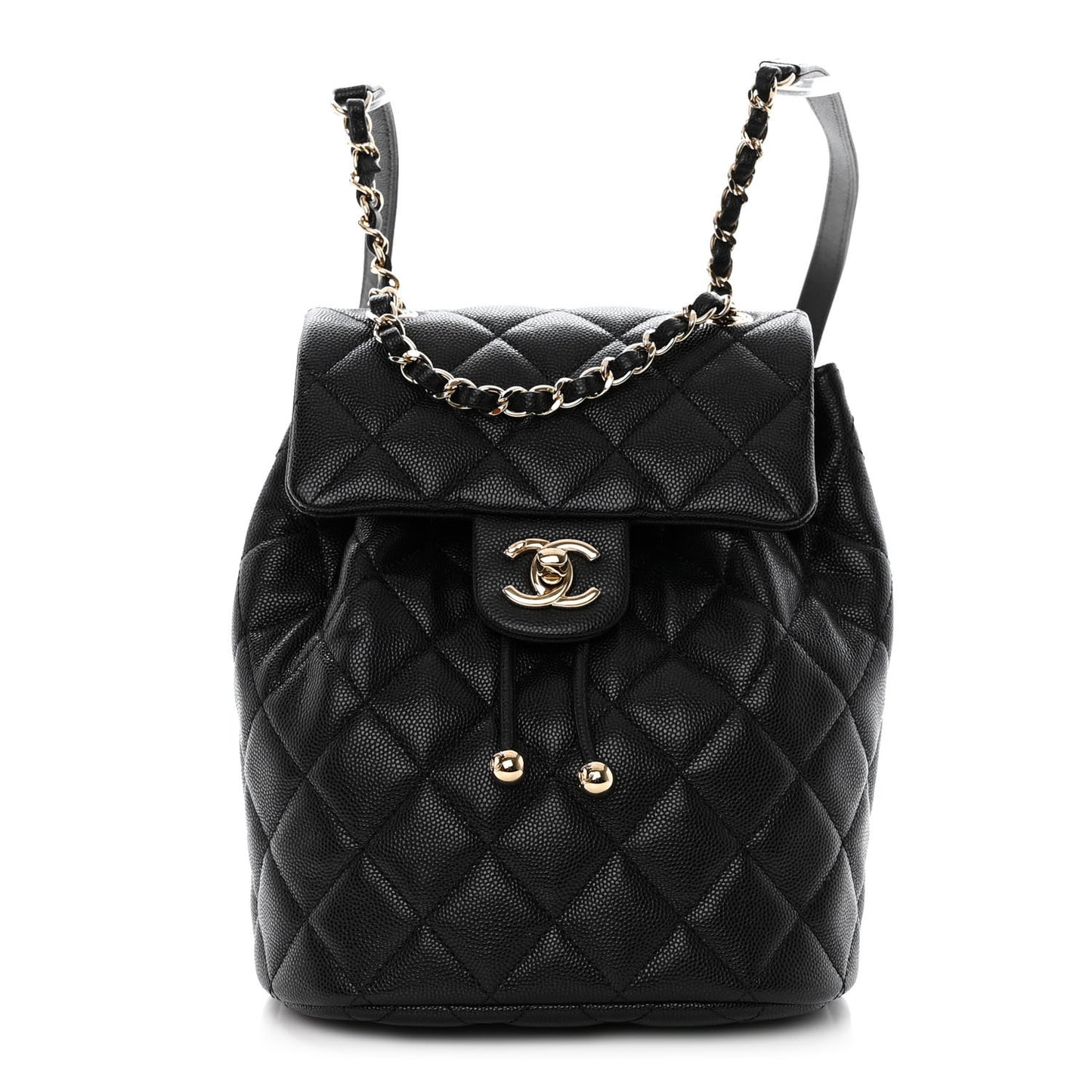 Caviar Quilted Mini Urban Spirit Backpack Black