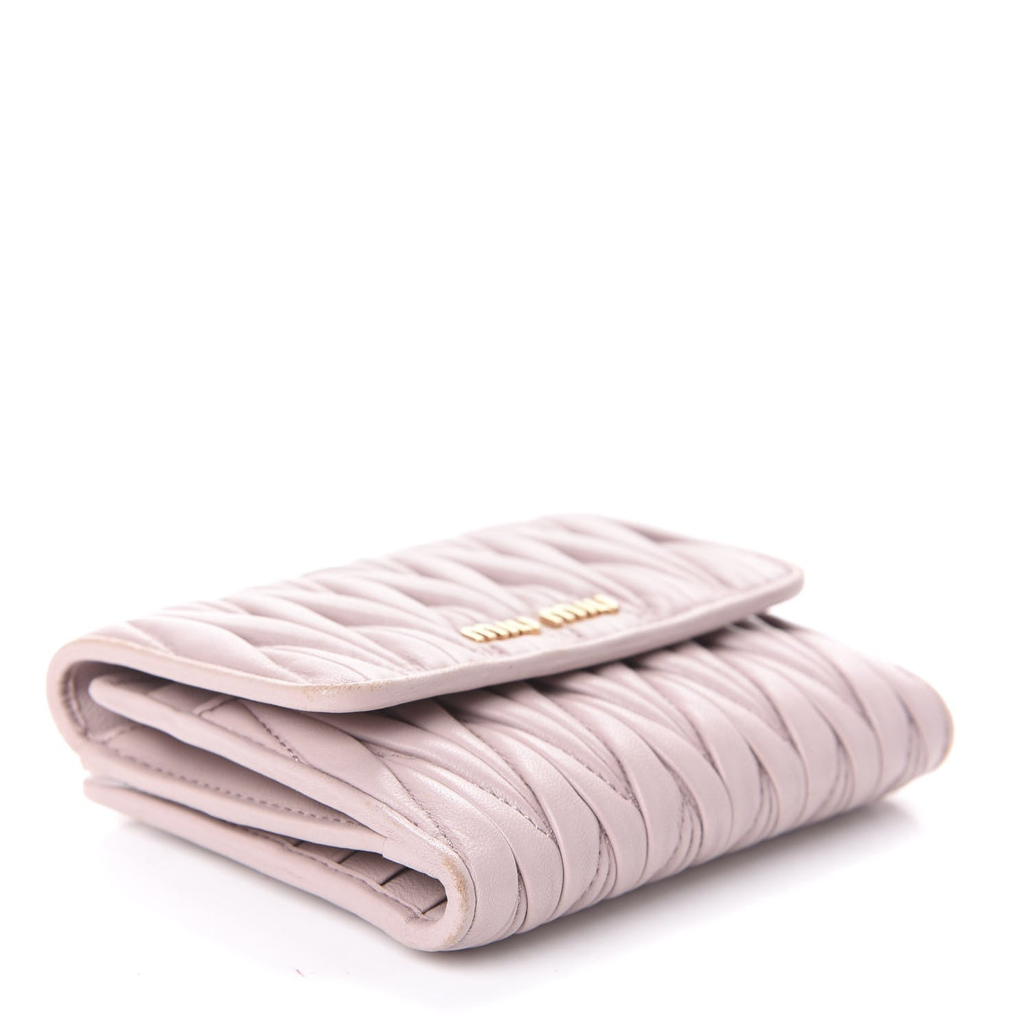 Nappa Matelasse Lux Flap Wallet Cammeo