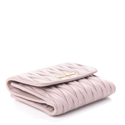 Miu Miu Nappa Matelasse Lux Flap Wallet Cammeo 4 of 6