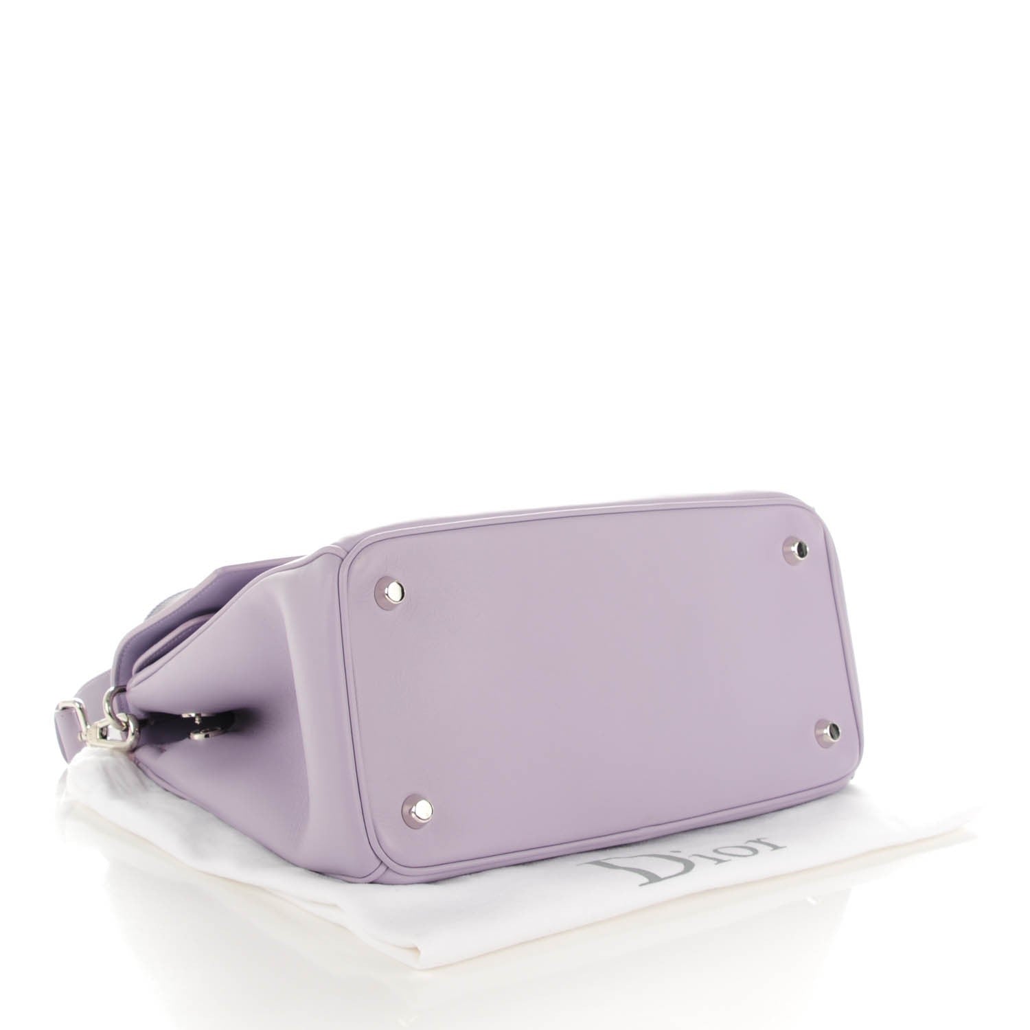 Christian Dior Smooth Calfskin Bi-Color Small Be Dior Flap Lilac Purple 4 of 7