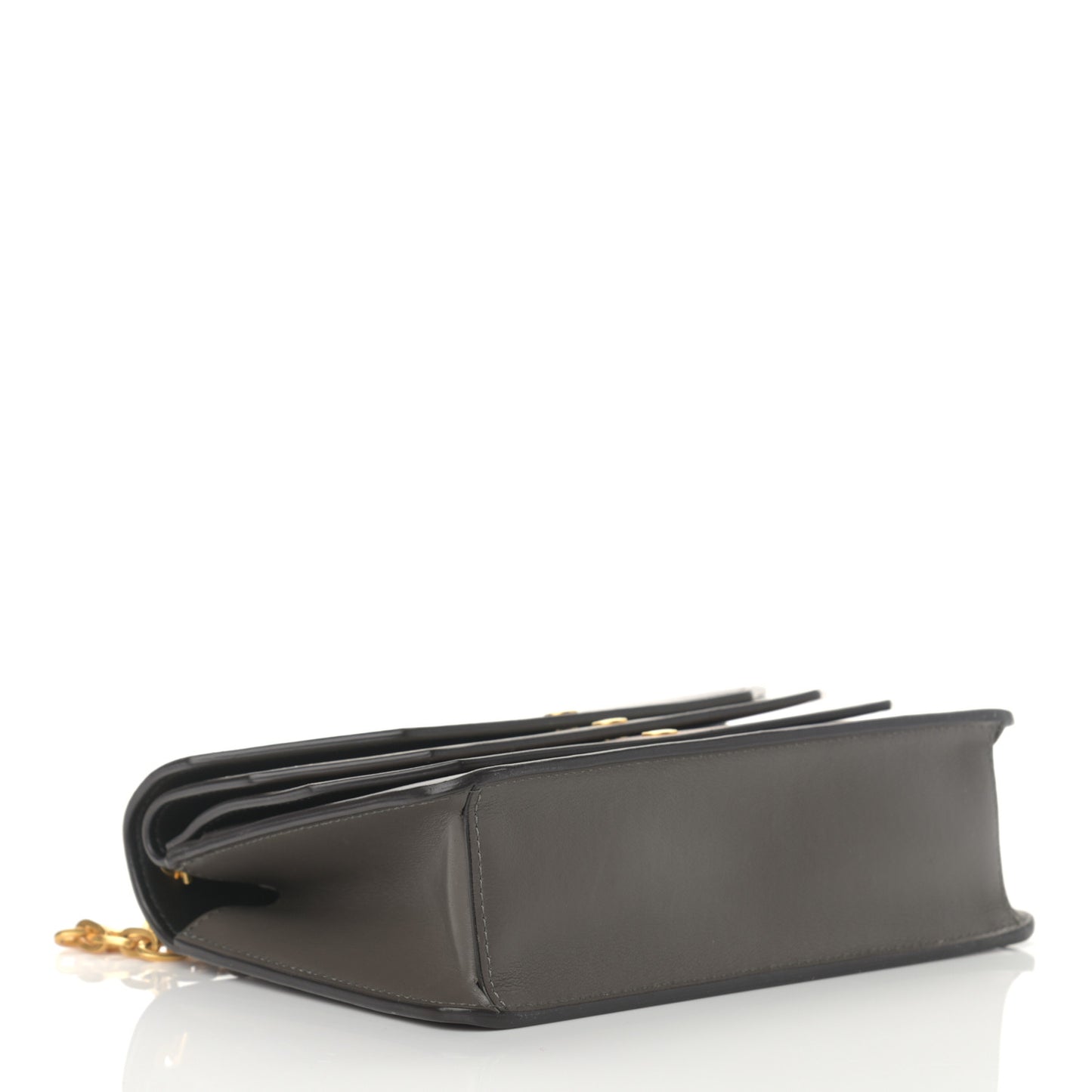 Smooth Calfskin Multiflap Chain Clutch Oxblood Multicolor