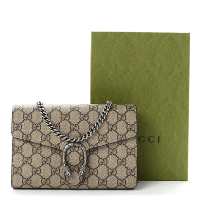 Gucci GG Supreme Monogram Mini Dionysus Chain Wallet Beige Taupe 11 of 11