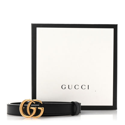 Gucci Calfskin Double G 20mm Belt 75 30 Black 6 of 6