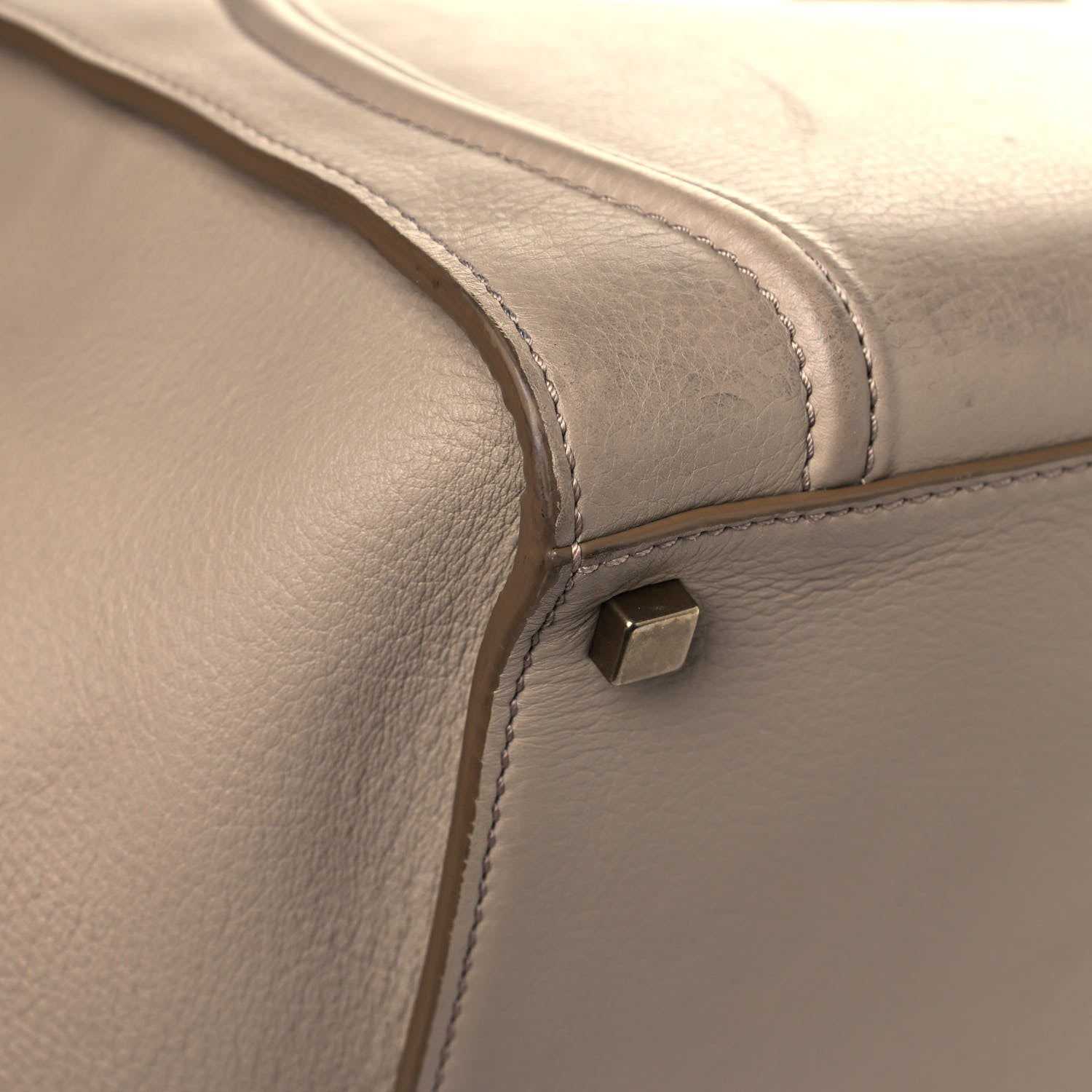 Celine Supple Calfskin Medium Phantom Luggage Beige 10 of 11