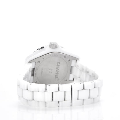 Chanel Stainless Steel Ceramic 38mm J12 Automatic Watch White 3 of 7