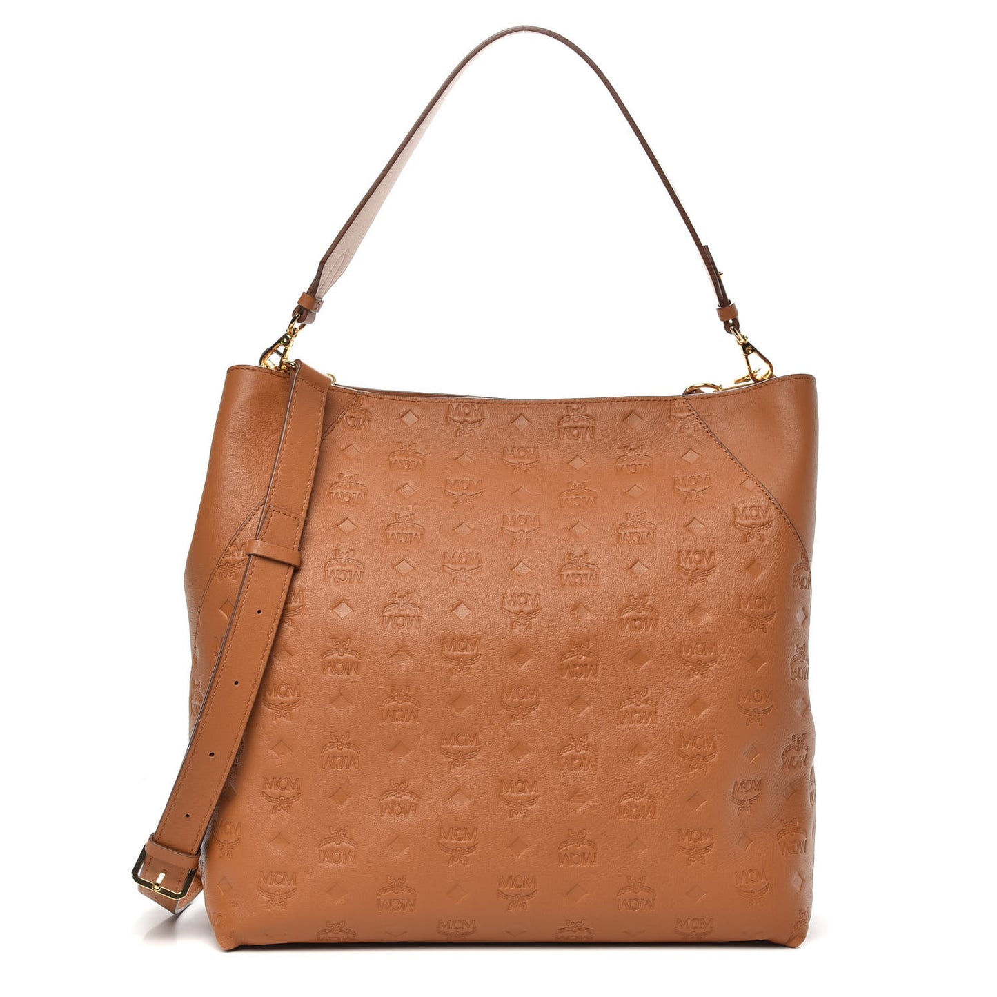 Calfskin Ottomar Monogram Large Klara Hobo Cognac