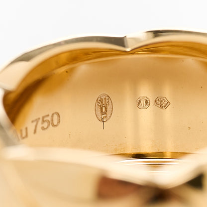 Chanel 18K Yellow Gold Large Coco Crush Ring 53 6.5 7 of 8