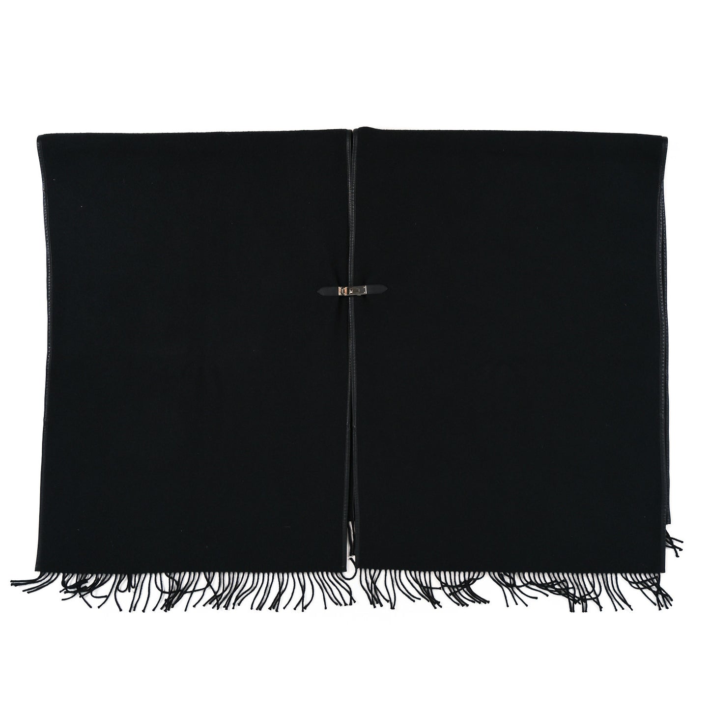 Cashmere Lambskin Kelly Poncho Black