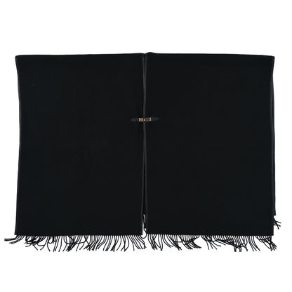 Hermes Cashmere Lambskin Kelly Poncho Black 1 of 4