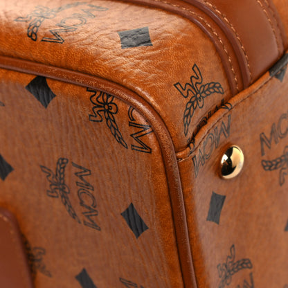 MCM Visetos Mini Boston Bag Cognac 6 of 16