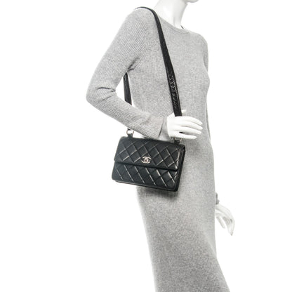 Chanel Lambskin Quilted Single Flap Black 2 of 9