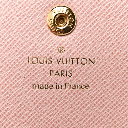Louis Vuitton Damier Azur Emilie Wallet Rose Ballerine 6 of 9