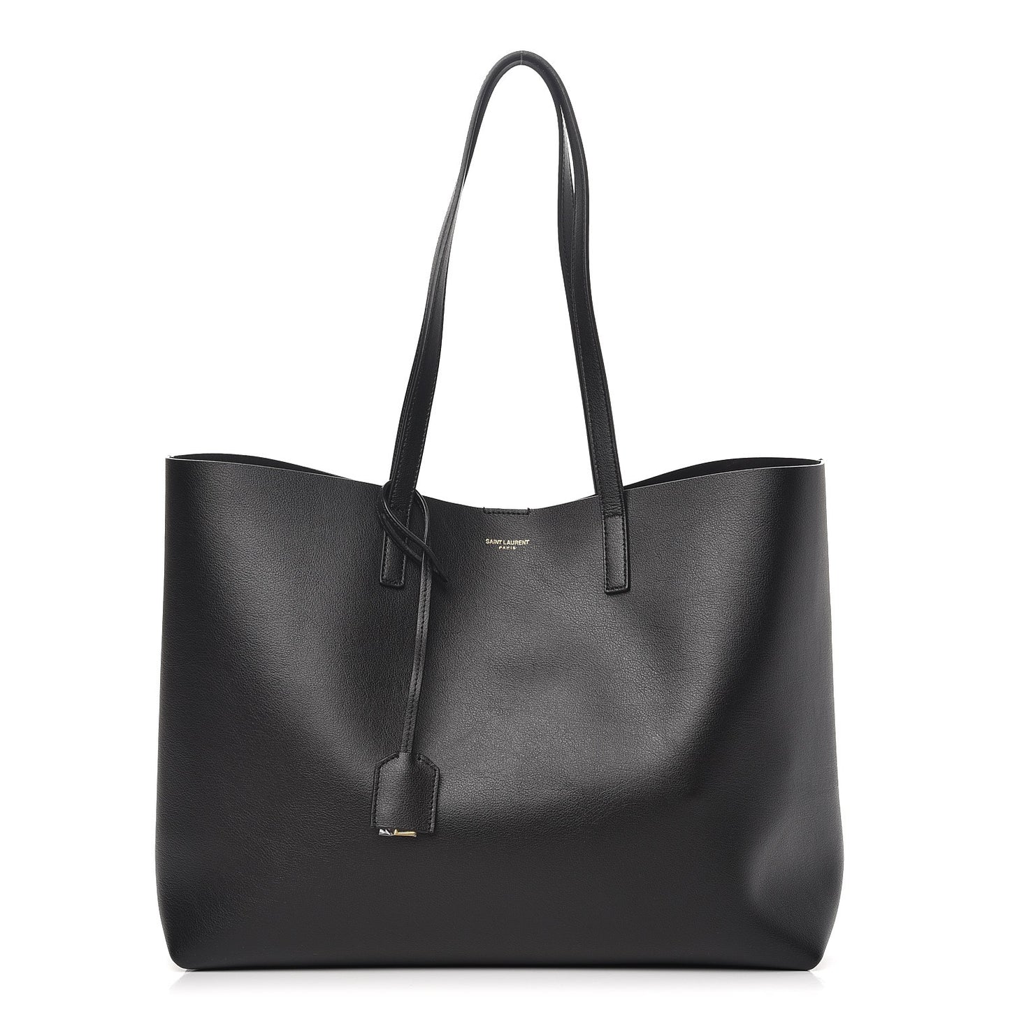 Calfskin Large Shopping Tote Black