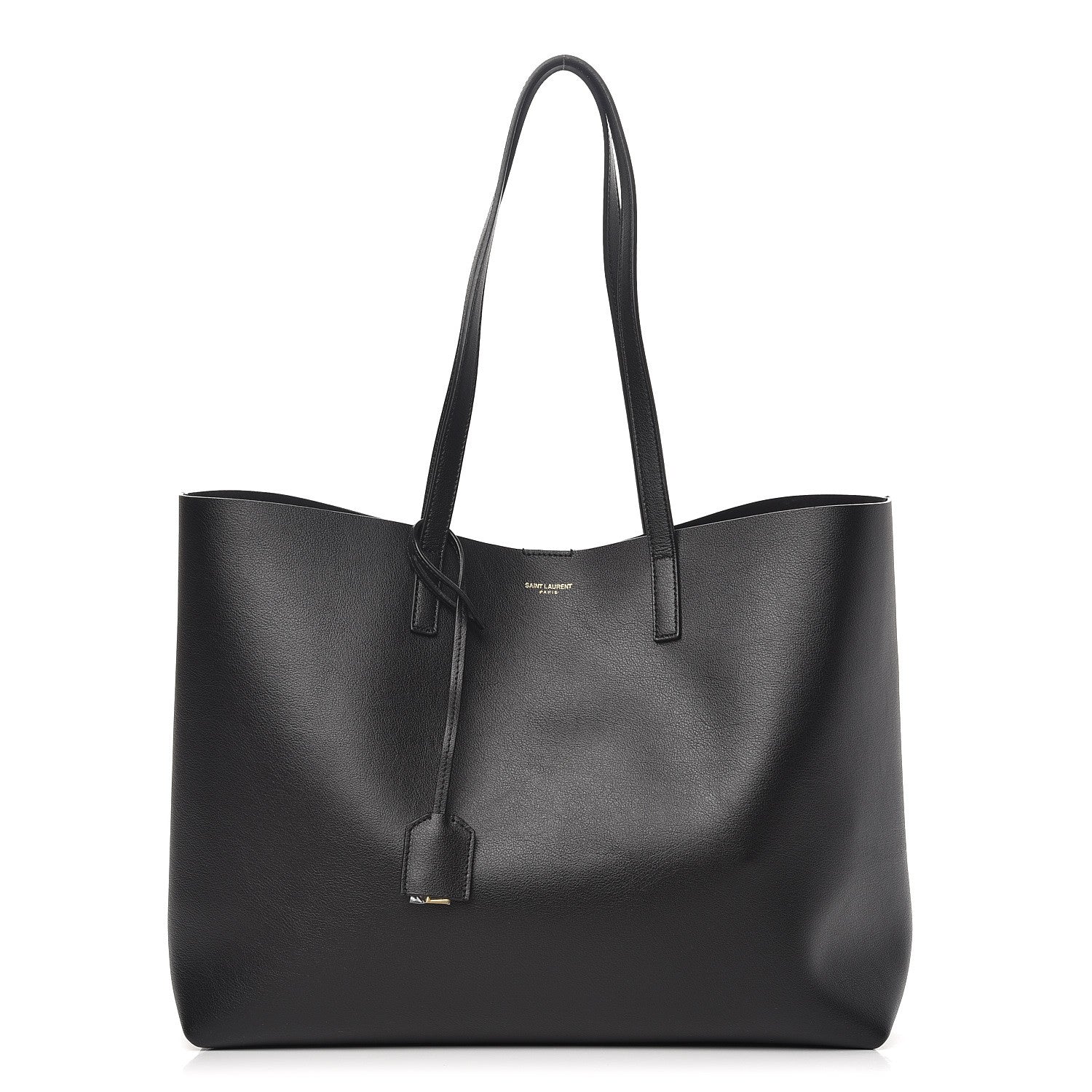Saint Laurent Calfskin Large Shopping Tote Black 1 of 9