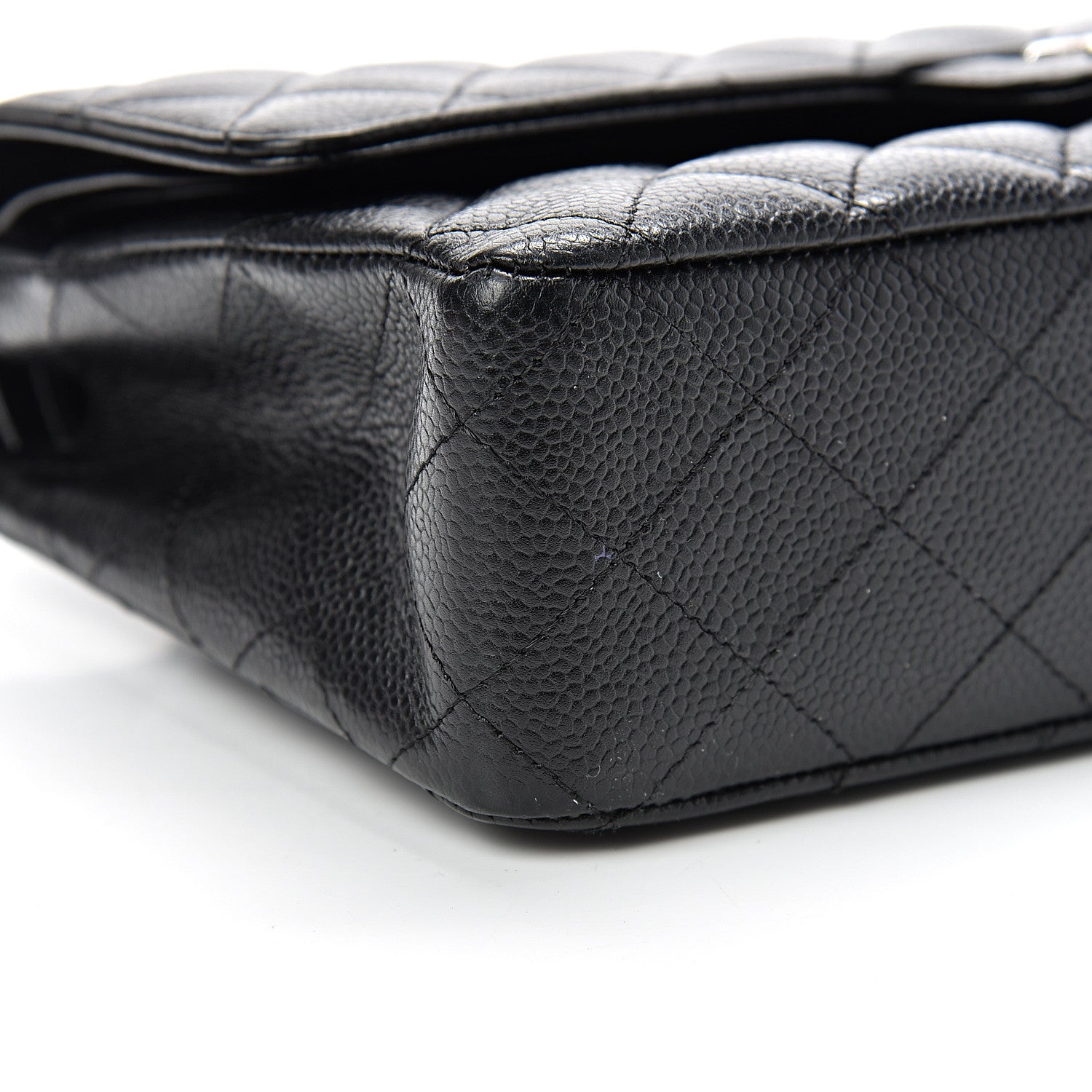 Chanel Caviar Quilted Medium Double Flap Black 8 of 11