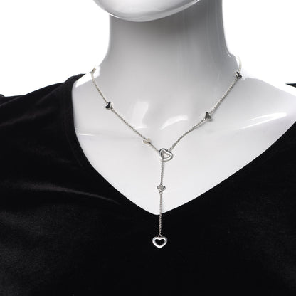 Tiffany Sterling Silver Heart Lariat Necklace 2 of 6