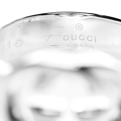 Gucci Sterling Silver Interlocking G Ring 54 6.75 4 of 7