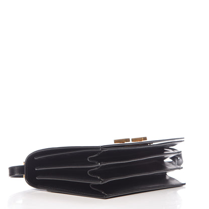 Saint Laurent Smooth Calfskin Medium Domino Shoulder Bag Black 4 of 9