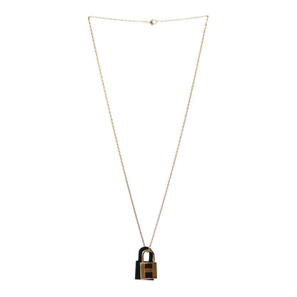 Hermes Swift Small O'Kelly Pendant Necklace Black 3 of 7