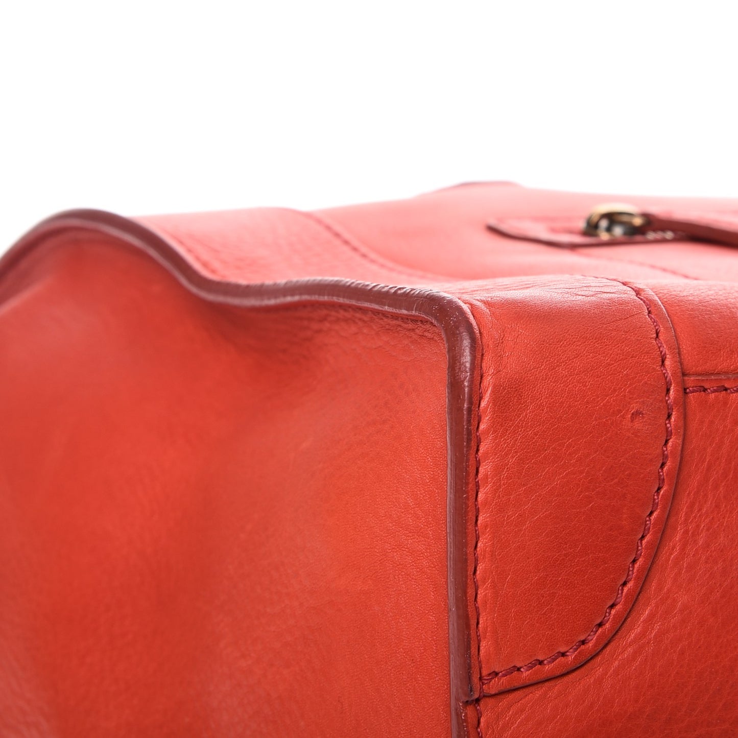 Calfskin Mini Luggage Vermillion