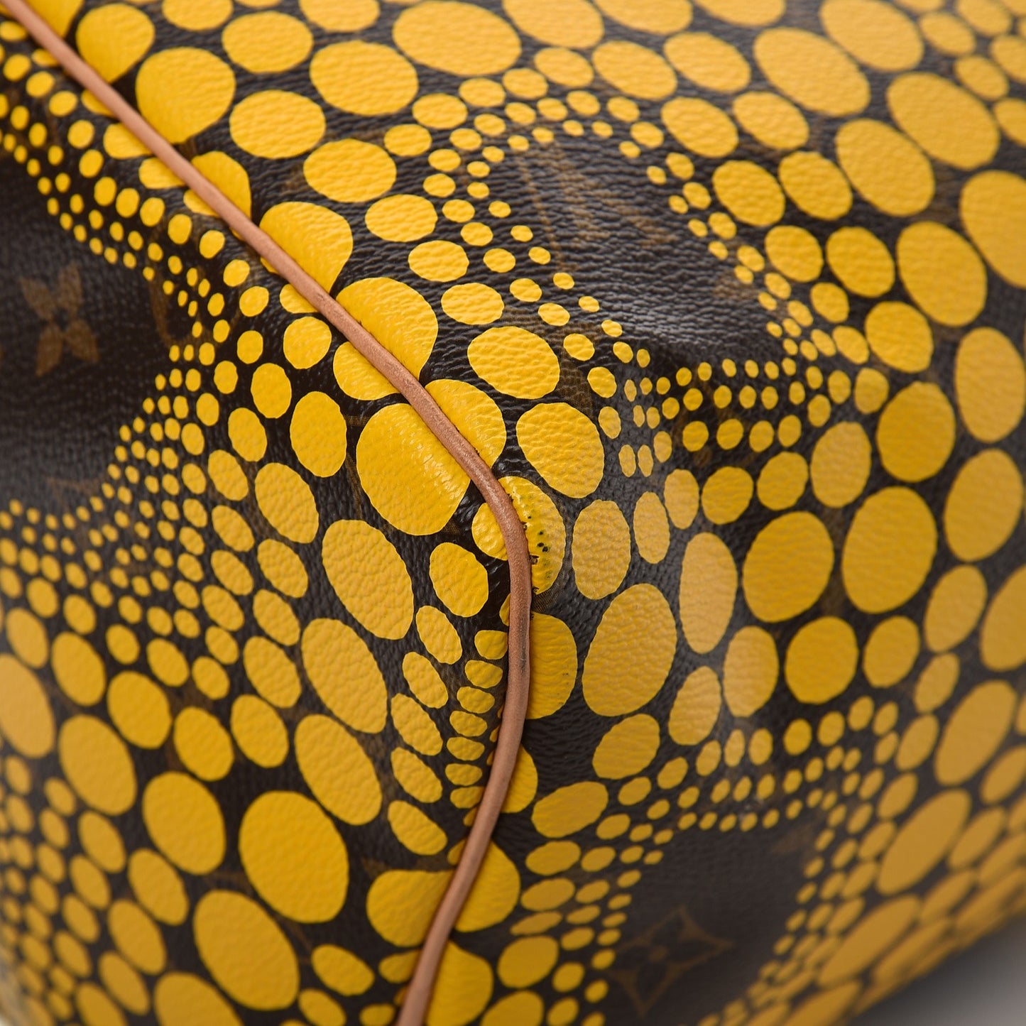 Monogram Kusama Town Speedy 30 Yellow