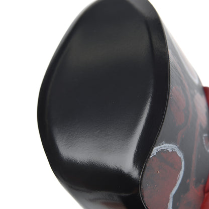 Saint Laurent Nappa Heart Paige 85 Platform Sandals 40 Rouge Eros 9 of 13
