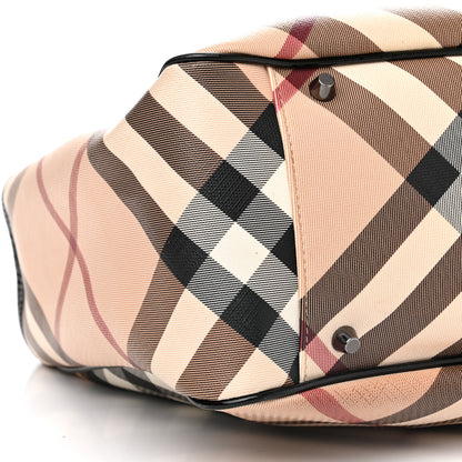 Burberry Nova Check Patent Medium Emmy Tote Black 12 of 18