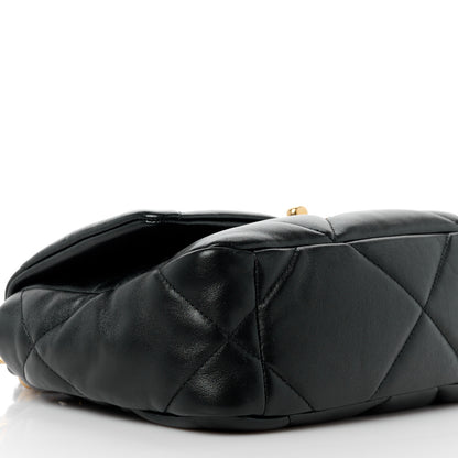 Chanel Lambskin Quilted Medium Chanel 19 Flap Black 9 of 10