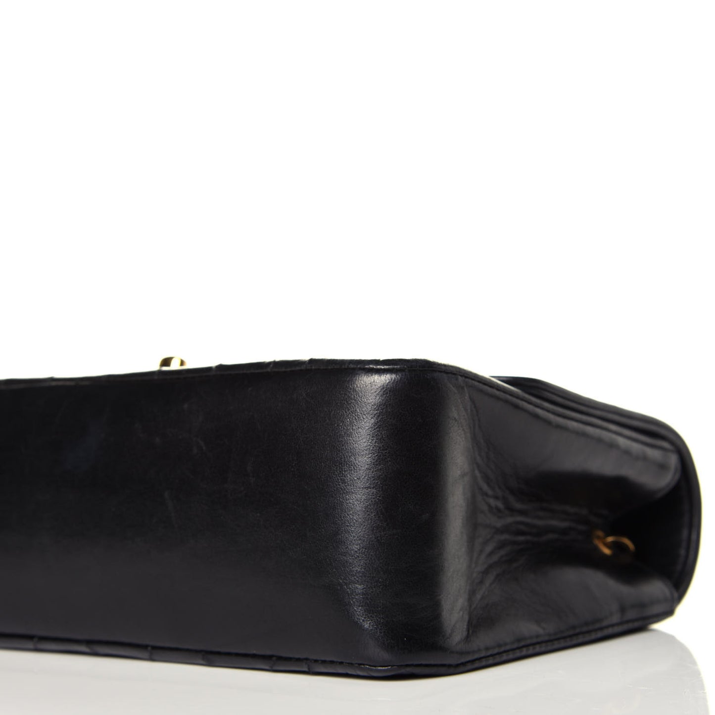 Lambskin Quilted Small Single Flap Black