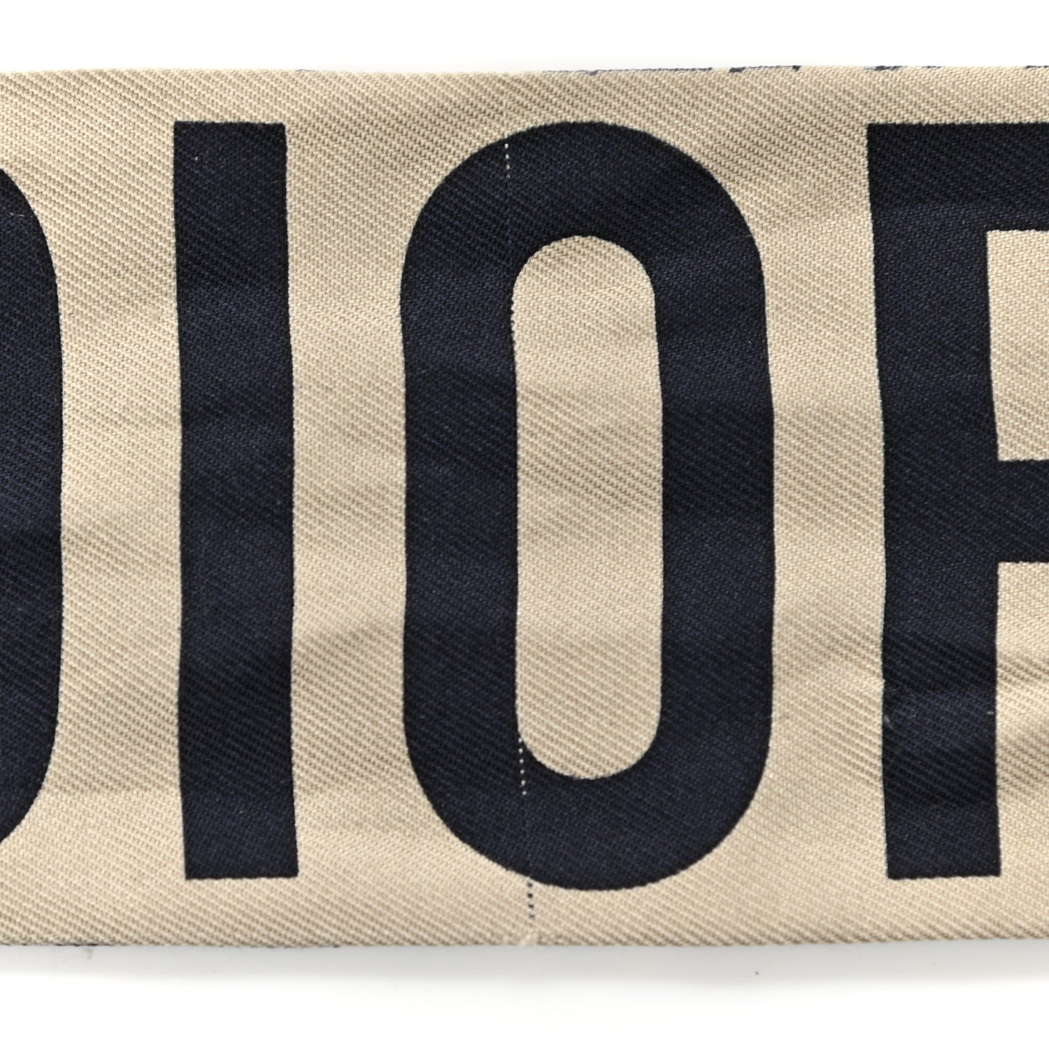 Christian Dior Silk Oblique Mitzah Scarf Blue 4 of 4